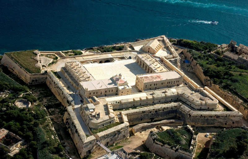 Aerial view Fort Manoel 1
